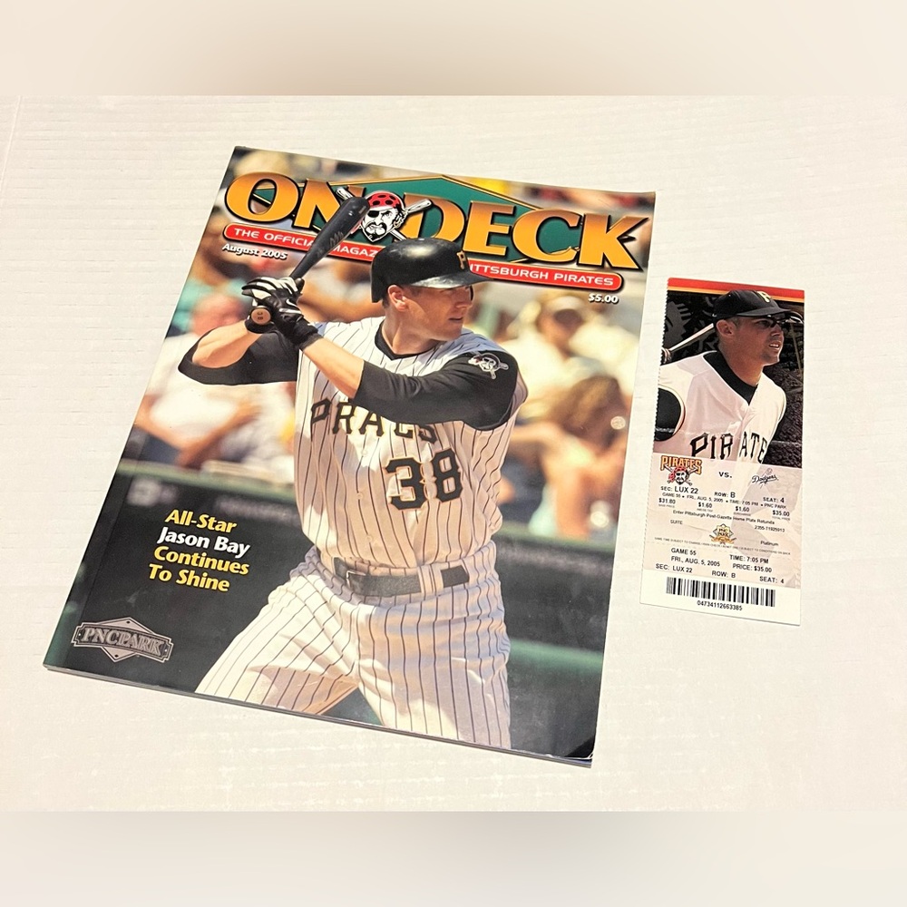 2005 Pittsburgh Pirates Official Magazine With Ticket-stub